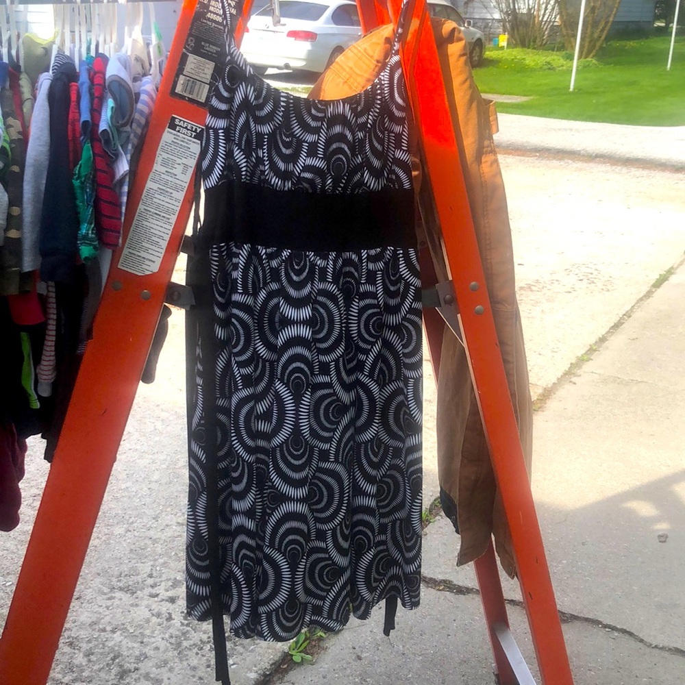 Black and white dress